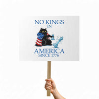 Funny Protest Chess Cat No Kings In America Protest Sign Political Humor Gift