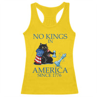 Funny Protest Chess Cat No Kings In America Racerback Tank Top Political Humor Gift