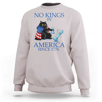 Funny Protest Chess Cat No Kings In America Sweatshirt Political Humor Gift