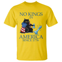 Funny Protest Chess Cat No Kings In America T Shirt Political Humor Gift