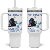 Funny Protest Chess Cat No Kings In America Tumbler With Handle Political Humor Gift