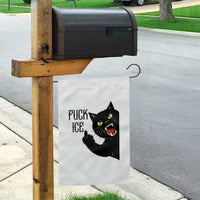 Funny Fck Ice Black Cat Garden Flag Resist Minneapolis Political