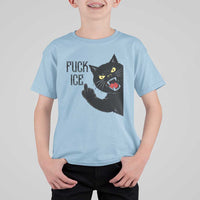 Funny Fck Ice Black Cat T Shirt For Kid Resist Minneapolis Political