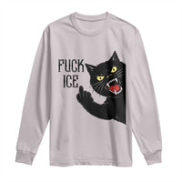 Funny Fck Ice Black Cat Long Sleeve Shirt Resist Minneapolis Political
