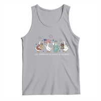 Funny Patriotic Goose Life Liberty Silliness Tank Top America 250th Anniversary