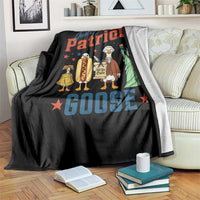 Just A Patriotic Goose Throw Blanket America 250th Anniversary