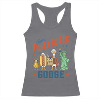 Just A Patriotic Goose Racerback Tank Top America 250th Anniversary