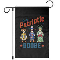 Just A Patriotic Goose Garden Flag Funny Freedom Goose Patriotic