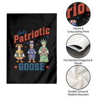 Just A Patriotic Goose Garden Flag Funny Freedom Goose Patriotic