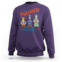 Just A Patriotic Goose Sweatshirt Funny Freedom Goose Patriotic