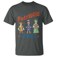 Just A Patriotic Goose T Shirt Funny Freedom Goose Patriotic