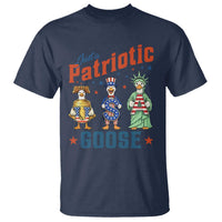 Just A Patriotic Goose T Shirt Funny Freedom Goose Patriotic