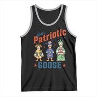 Just A Patriotic Goose Tank Top Funny Freedom Goose Patriotic