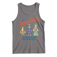 Just A Patriotic Goose Tank Top Funny Freedom Goose Patriotic
