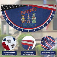 Just A Patriotic Goose Patriotic Fan Flag Funny Freedom Goose