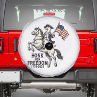 Funny Patriotic Goose Cowboy Spare Tire Cover Honk For Freedom
