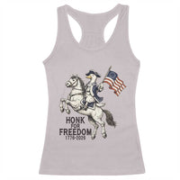 Funny Patriotic Goose Cowboy Racerback Tank Top Honk For Freedom