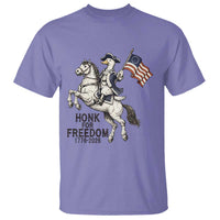 Funny Patriotic Goose Cowboy T Shirt Honk For Freedom