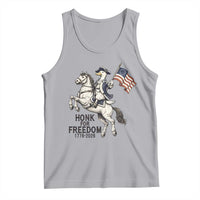 Funny Patriotic Goose Cowboy Tank Top Honk For Freedom