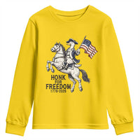 Funny Patriotic Goose Cowboy Youth Sweatshirt Honk For Freedom