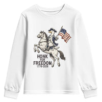 Funny Patriotic Goose Cowboy Youth Sweatshirt Honk For Freedom