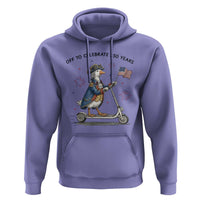 Funny Patriotic Goose Hoodie Off To Celebrate 250 Years