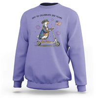 Funny Patriotic Goose Sweatshirt Off To Celebrate 250 Years