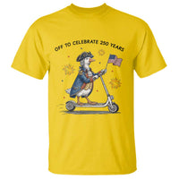 Funny Patriotic Goose T Shirt Off To Celebrate 250 Years