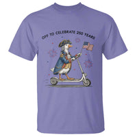 Funny Patriotic Goose T Shirt Off To Celebrate 250 Years