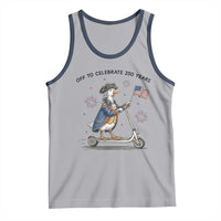 Funny Patriotic Goose Tank Top Off To Celebrate 250 Years