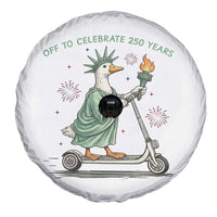 Funny Goose Statue Of Liberty Spare Tire Cover Off To Celebrate 250 Year