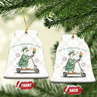 Funny Goose Statue Of Liberty Ceramic Ornament Off To Celebrate 250 Year