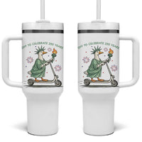 Funny Goose Statue Of Liberty Tumbler With Handle Off To Celebrate 250 Year