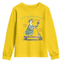 Funny Goose Statue Of Liberty Youth Sweatshirt Off To Celebrate 250 Year
