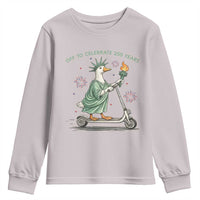 Funny Goose Statue Of Liberty Youth Sweatshirt Off To Celebrate 250 Year