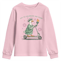 Funny Goose Statue Of Liberty Youth Sweatshirt Off To Celebrate 250 Year