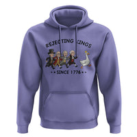 Rejecting Kings Since 1776 Hoodie Funny Founding Fathers Chasing Royal Goose