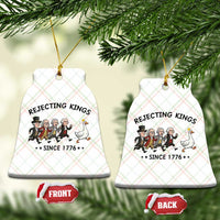 Rejecting Kings Since 1776 Ceramic Ornament Funny Founding Fathers Chasing Royal Goose