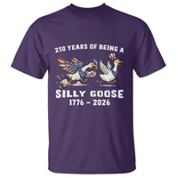 Funny Patriotic Goose T Shirt 250 Years Of Being A Silly Goose