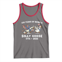 Funny Patriotic Goose Tank Top 250 Years Of Being A Silly Goose