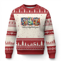 Just An Independent Goose Ugly Christmas Sweater Funny Patriotic Goose