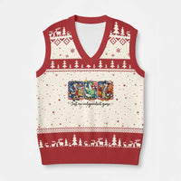 Just An Independent Goose V-Neck Knit Sweater Vest Funny Patriotic Goose