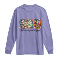 Just An Independent Goose Long Sleeve Shirt Funny Patriotic Goose