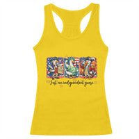 Just An Independent Goose Racerback Tank Top Funny Patriotic Goose
