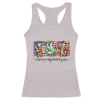 Just An Independent Goose Racerback Tank Top Funny Patriotic Goose