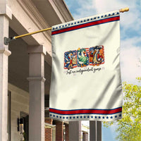Just An Independent Goose Garden Flag Funny Patriotic Goose