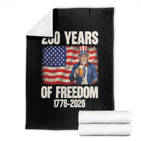250 Years Of Freedom Throw Blanket Patriotic Uncle Sam