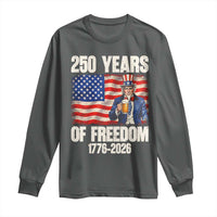 250 Years Of Freedom Long Sleeve Shirt Patriotic Uncle Sam