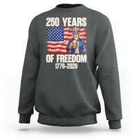 250 Years Of Freedom Sweatshirt Patriotic Uncle Sam