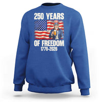 250 Years Of Freedom Sweatshirt Patriotic Uncle Sam